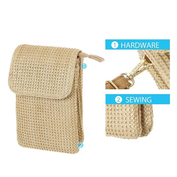 Straw Small Summer Purses Crossbody Purse Beach Bags Everyday ^-^ - Picture 4 of 6